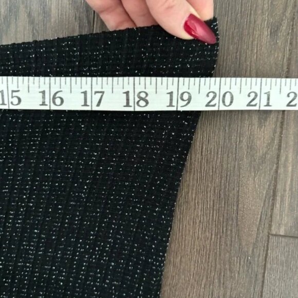 ARTEX COLLECTION Vintage Metallic Black Maxi Skirt - Picture 10 of 13